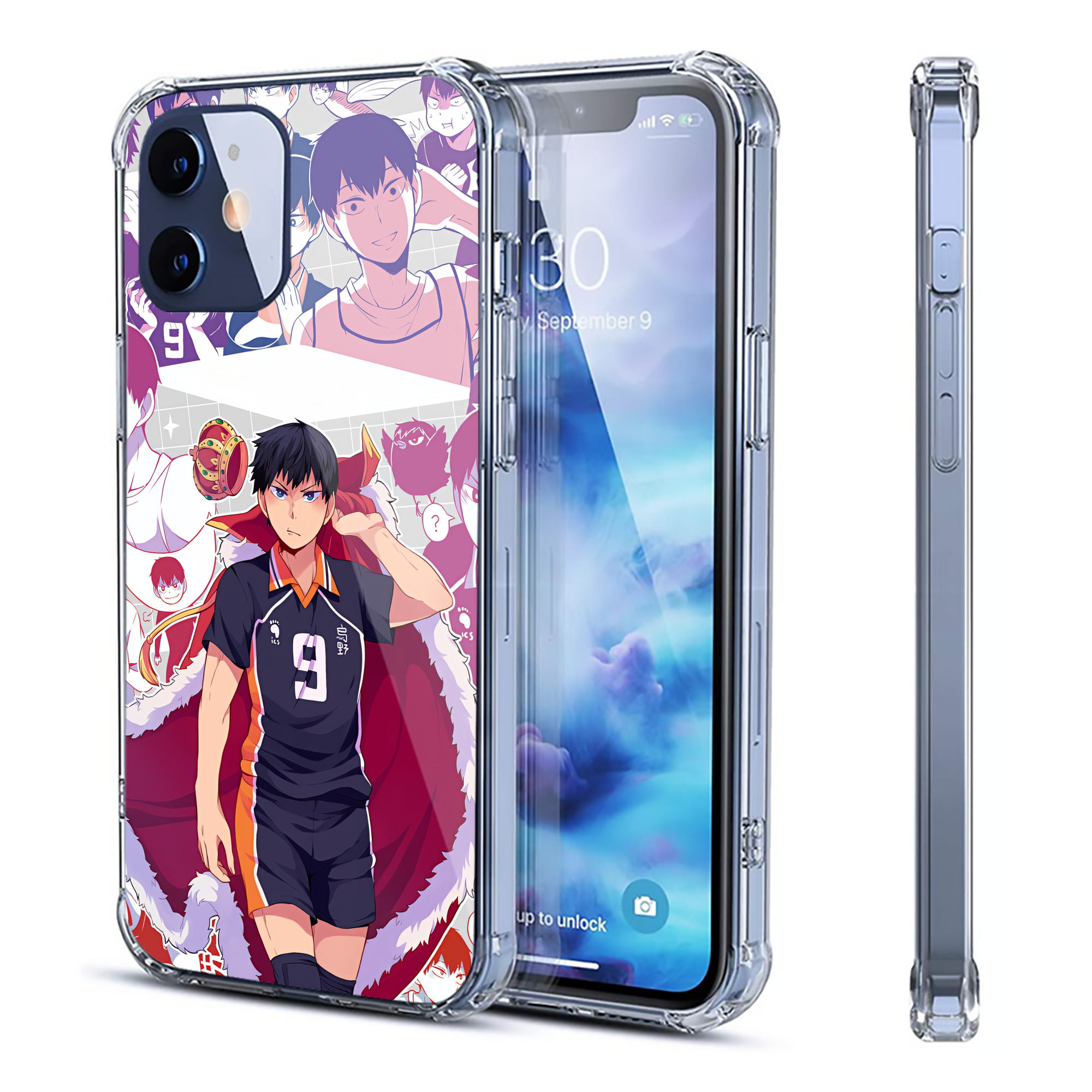 （画像用） ハイキュー!! Haikyu!! 【iPhone 12シリーズ対応】透明スマホケース（クリアソフトケース）